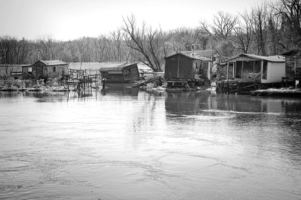 Hudson fishing shanties face likely demolition
