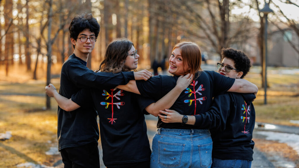 Students on the Simon's Rock campus gather at the library in preparation for the Bard Queer Leadership Project. Press photo courtesy of Bard College at Simon's Rock