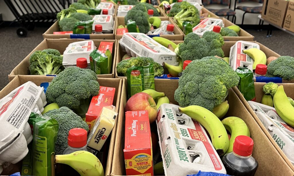 Berkshire Bounty and local farms and grocery stores assemble food boxes for Berkshire Hills. Photo courtesy of Berkshire Bounty